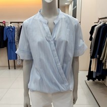 앤클라인 차이나 브이넥셔링블라우스AX2C2BL0367