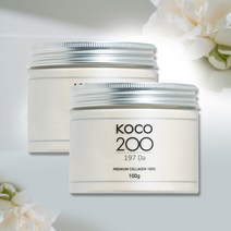 KOCO200 먹고 바르는 국내산 197달톤 저분자 100% 생 콜라겐 멀티 파우더 코코200, 100g x 2통, 2개