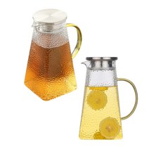 유리물병 보리차 빈티지 레트로 내열유리 음료 생수 유리병 1.6L, 본상품선택