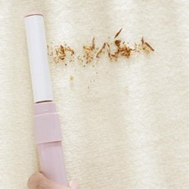 휴대용 미니 먼지제거 클리너 데일리 주머니 침대 털브러쉬 세탁후 고양이털 러그, 1개, 블루