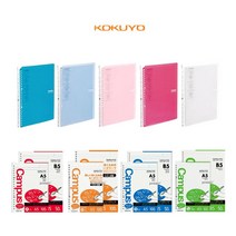 KOKUYO 고쿠요 코쿠요 스마트링 리필 속지 루즈리프 A5 B5, 리필 방안선-B5(50매)