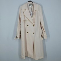 빈티지다온 티렌 여 춘추 벨티드 롱트렌치코트 연살구베이지M