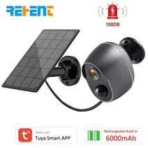 태양열 카메라 cctv 보안 태양광 무선 ip 실외 방수 야외 a 도난 Rehent 100 tuy sm rt 6000m h .5w 보호 사이렌 ir, 캠
