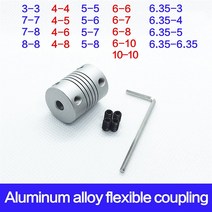 커플링 CNC 모터 조 샤프트 플렉시블 1PC MINGPING (Size : 6.35mm 4mm), 11 6mm 6mm