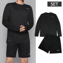 [SET] 나이키 드라이핏 롱슬리브 긴팔티셔츠+반바지