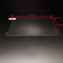 범용 강화 유리 필름 보호기 7 인치 태블릿 + 청소 물티슈 크기 183x111mm 100 개, 01 투명한