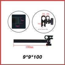 다이얼게이지 MAKLE 테스트 다이얼 표시기 홀더 게이지 지지 스탠드 측정 연장 로드 길이 연장 50mm 100mm 150mm 200mm 9mm, 3.1mm