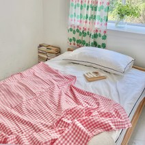 드리밍체크 순면 블랭킷 L 140x180