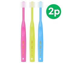 메가텐 럭스360 키즈 아기 유아칫솔 2p, 1단계 핑크, 2단계 블루