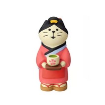 스노우볼 크리스마스 일본 벚꽃 축제 장식 인형 1 개 수지 공예 홈 책상 액세서리 장면 선물, [14] Tea house waiter