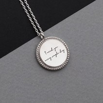 보벨르 실버 원형 프레임 목걸이 4 colors