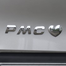 PMC 이니셜 스티커 하트 레터링 만들기 알파벳 기호 숫자, F, 1개
