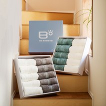 비오 뱀부 감탄 타월 수건 30수 200g 10장, 그레이,크림화이트, 1박스