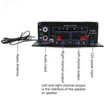 스테레오 Hifi 자동차 홈 서브 우퍼 앰프 사운드 스피커 블루투스 EDR, 한개옵션0
