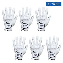 남성용 부드러운 통기성 순수 양피 정품 가죽 골프 장갑 미끄럼 방지 디자인 직송 6 개, 24 Medium Large