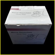 간단한 호흡 장치 수동 PVC Rescscitator 조절 폐 회귀 산소 공급 환기 Ambu 가방 암부백, L