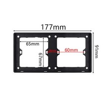 키보드마우스선택기 kvm스위치 DIY 모듈 조합 벽 블랙 지그비 3.0 Tuya 스위치 및 장면 끄기 데이터 HDMI U, 17 2 x Edging Frame