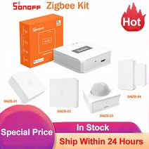 즈위프트 센서 Sonoff-Zigbee Bridge 스마트 홈 Zigbee 허브 SNZB01 to 스위치 모션 센서 Ewelink 앱을 통, 06 Sonoff Zigbee Kit