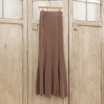 벨벳 코듀로이 겨울 밴딩 머메이드 롱스커트 치마