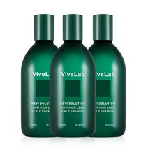 바이브랩 리바이 솔루션 안티 헤어 로스 샴푸 300ml 탈모 샴푸, 3개