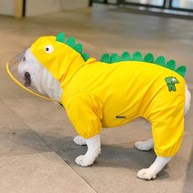 악세사리 노랑공룡 레인코트 올인원 우비 2XL 3XL 보더콜리 애견 그레이하운드 불도그 풍산개 강아지 시츄