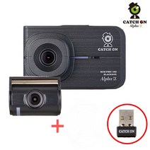 방문장착 캐치온 알파 2채널 와이파이 동글 블랙박스, 64GB
