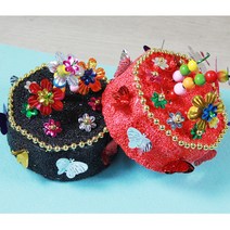 전통 전통 족두리만들기(10set), 검정, 10세트