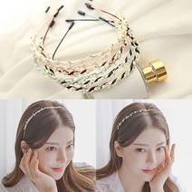 미스21 라이코 진주 큐빅 헤어밴드 머리띠 (hb1529)