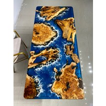 레진 원목 테이블 에폭시 수지 리버 티 탁상 커피 나무 보드 통나무 식탁 화이트 오크 대형, [01] 고객 서비스 찾는 주문 받아서 만들어지는 선불