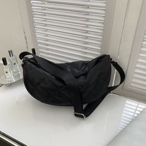 크로와상 백 범백 크로와상백 가을 마름모 레트로 하프 문 가방 와이드 숄더 스트랩 숄더