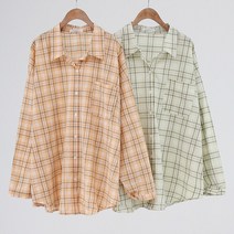 아이우먼 빅사이즈사랑해요 K847L302 톡톡컬러체크카라셔츠 LY