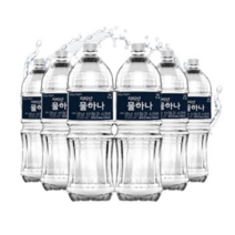 지리산 물하나 2L 6페트 (유/무라벨 랜덤발송) 안전한 물, 6개