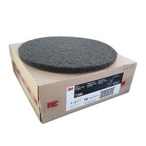 3M 플로어패드 18인치 바닥 광택 청소 박리 패드, 5개, 흑색