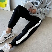 브이와이 남자 콘트라스트 조거 모양 트랙수트 바지