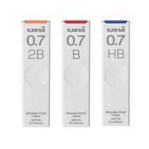 유니 샤프심 UL-S 0.7mm 슬라이드 방식 케이스, 2B