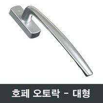 Hoppe 오토락 대형 발코니 핸들 손잡이 LG 지인 호환, 우측문용