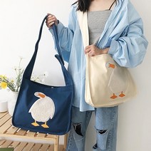 캔버스 오리 데일리 숄더 크로스 에코백 가방스타일링 보부상 직장인 대학생패션 여친룩