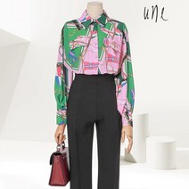 윈(une)럭셔리플랩셔츠칼라블라우스