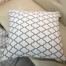 나산데코 쿠션커버 3중지 면 자카드 50x50cm