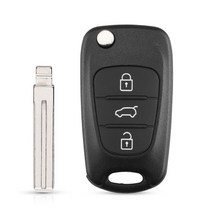 KEYYOU 원격 키 셸 현대 I20 I30 IX35 I35 악센트 기아 Picanto Sportage K5 3 버튼 플립 접는 원격 키 케이스, [01] For Hyundai, [01] TOY40No HOLD, [01] TOY40-No HOLD