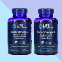 라이프 익스텐션 슈퍼 오메가3 소프트젤 240정 2개