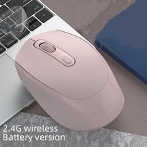 무선 게이밍 버티컬 손목 편한 마우스 2.4g 사일런트 비즈니스 노트북 데스크탑 홈 오피스 unisex 1600dpi 컴퓨터 용 인체 공학적, 분홍색