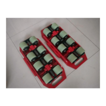 도비 바퀴 대차 중량물 장비 운반 바퀴 스페이스 롤러, 8륜 범용 360도 수입휠그린