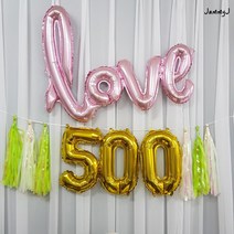 재미제이 심플 기념일 태슬풍선세트 백일 이백일 삼백일 홈스냅 셀프촬영, 1set, 04.웜골드_800