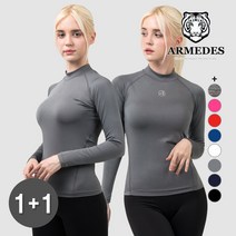 아르메데스 여성용 긴팔 터틀 쿨 골프 이너웨어 R-251 2매