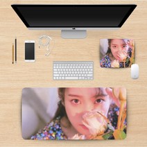 아이유 iu 가수 굿즈 게이밍 장패드 마우스 패드, 49번, 600x300mm