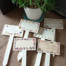 화단 꽃 수목 나무 팻말 작물 텃밭 푯말 식물 이름표, Design No. 03