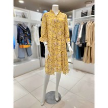 올리비아로렌 플라워 프린트 7부소매 롱 원피스 ﻿VOCOAYM3371