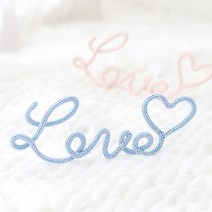 [천삼백케이] [데코봉봉] 니트레터링(LOVE-파스텔), 피치