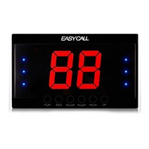 이지콜 호출벨 + 수신기 세트 (번호표 공짜) 올블랙, 2) EY-2001 모니터 + 호출벨 블랙 6개